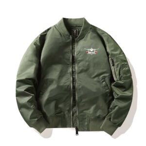 客製綠色飛行外套 Born to fly