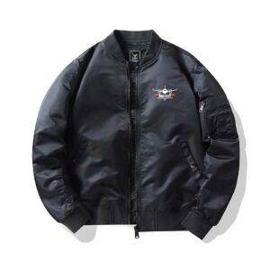 客製黑色飛行外套 Born to fly