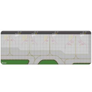 客製 1:400 跑道場景滑鼠墊 拼接組A款
