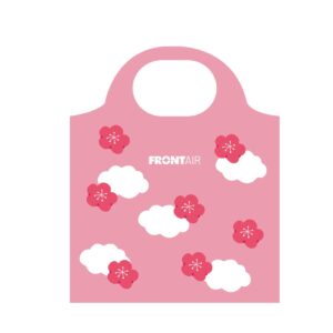FRONT AIR 粉色隨身摺疊購物袋