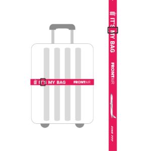 客製款 It's my bag 桃紅行李箱束帶